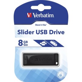 VERBATIM SLIDER USB DRIVE STONE N GO 8GB